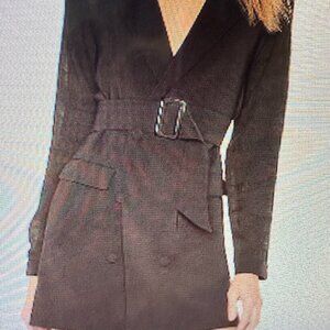 New Reagh Style Privacy Please Black Blazer Dress Size XS (NWOT)